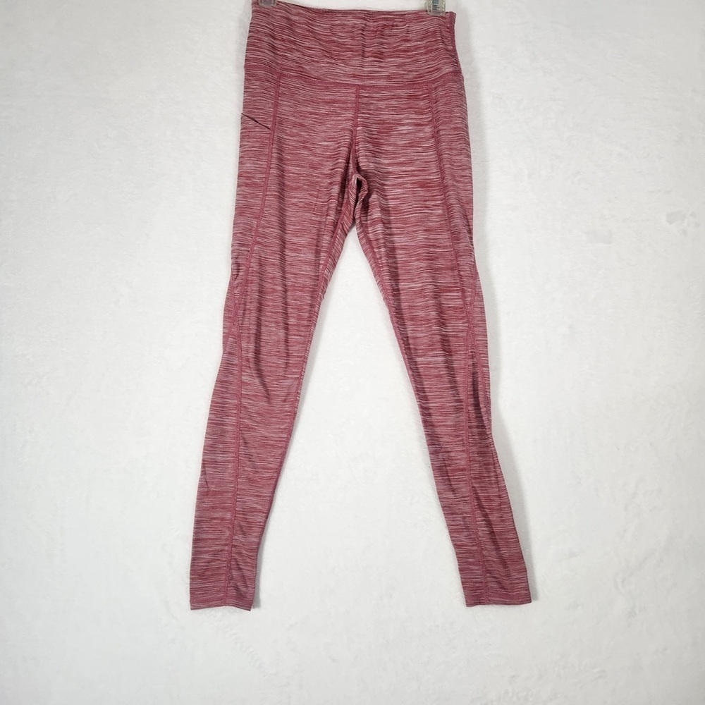 Pink and white leggings, stretch pants size small